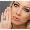 Image 2 : 14KT White Gold 3.13 ctw Sapphire and Diamond Ring