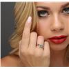 Image 2 : Platinum 0.09 ctw Diamond Ring