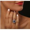 Image 1 : 14KT Two-Tone Gold 1.73 ctw Tanzanite and Diamond Ring