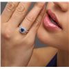 Image 1 : 14KT White Gold 1.39 ctw Tanzanite and Diamond Ring