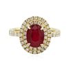 Image 1 : 14KT Yellow Gold 2.17 ctw Ruby and Diamond Ring