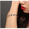 Image 2 : 14KT White Gold 8.95 ctw Sapphire and Diamond Bracelet