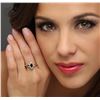 Image 3 : 10KT Two-Tone Gold 0.35 ctw Sapphire and Diamond Ring