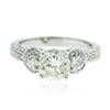 Image 1 : 18KT White Gold 2.15 ctw Diamond Ring