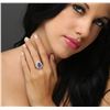 Image 2 : 14KT White Gold 3.65 ctw Tanzanite and Diamond Ring
