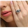 Image 4 : 14KT White Gold 1.40 ctw Alexandrite and Diamond Ring