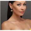 Image 4 : 14KT White Gold 11.92 ctw Citrine and Diamond Earrings