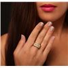 Image 2 : 14KT Yellow Gold 1.04 ctw Diamond Ring