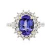 Image 1 : 14KT Two-Tone Gold 3.28 ctw Tanzanite and Diamond Ring