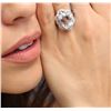 Image 2 : 14KT White Gold 5.13 ctw Aquamarine and Diamond Ring