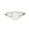 Image 1 : 14KT White Gold 1.30 ctw Diamond Ring