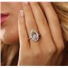 Image 1 : 14KT White Gold 3.95 ctw Aquamarine and Diamond Ring