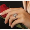 Image 2 : 14KT White Gold 3.95 ctw Aquamarine and Diamond Ring