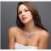 Image 1 : 14KT White Gold 11.60 ctw Diamond Necklace