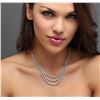 Image 2 : 14KT White Gold 11.60 ctw Diamond Necklace