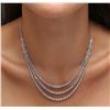 Image 5 : 14KT White Gold 11.60 ctw Diamond Necklace