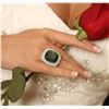 Image 2 : 14KT White Gold 26.37 ctw Emerald and Diamond Ring