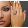 Image 1 : 18KT White Gold 14.79 ctw Diamond Ring