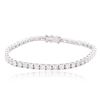 Image 3 : 18KT White Gold 9.04 ctw Diamond Tennis Bracelet