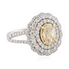 Image 2 : 18KT White Gold 2.02 ctw Diamond Ring