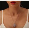 Image 2 : 14KT Two-Tone 4.74 ctw Diamond Pendant With Chain