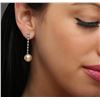 Image 2 : 18KT White Gold Pearl and Diamond Earrings
