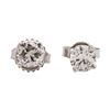 Image 1 : 14KT White Gold 1.04 ctw Diamond Stud Earrings