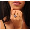 Image 2 : 14KT White Gold 2.99 ctw Tanzanite and Diamond Ring