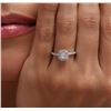 Image 2 : 14KT White Gold 0.61 ctw Diamond Ring