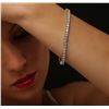 Image 1 : 14KT White Gold 7.52 ctw Diamond Bracelet
