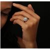 Image 1 : 14KT White Gold 2.18 ctw Diamond Ring