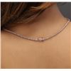 Image 7 : 14KT Rose Gold GIA Certified 49.49 ctw Morganite and Diamond Pendant With Chain