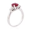 Image 6 : 14KT White Gold 1.32 ctw Ruby and Diamond Ring