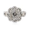 Image 3 : 14KT White Gold 1.37 ctw Diamond Ring