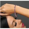 Image 2 : 14KT White Gold 18.90 ctw Ruby and Diamond Bracelet