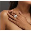 Image 2 : 14KT White Gold 3.87 ctw Diamond Ring