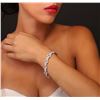 Image 1 : 14KT White Gold 3.79 ctw Diamond Bracelet