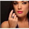 Image 1 : 14KT Rose Gold 3.74 ctw Tanzanite and Diamond Ring