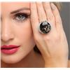 Image 2 : 14KT White Gold 56.17 ctw Tourmaline and Diamond Ring