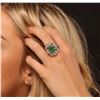 Image 1 : 14KT Yellow Gold 2.85 ctw Emerald and Diamond Ring
