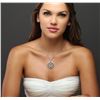 Image 1 : 14KT White Gold 0.52 ctw Diamond Pendant With Chain