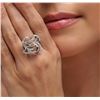 Image 2 : 14KT White Gold 0.35 ctw Diamond Ring