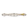 Image 4 : 18KT Two-Tone Gold 1.00 ctw Diamond Pin