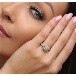 18KT Two-Tone Gold 0.89 ctw Diamond Ring