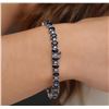 Image 6 : 14KT White Gold 13.52 ctw Sapphire and Diamond Bracelet