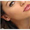 Image 4 : 14KT White Gold 1.11 ctw Diamond Solitaire Earrings
