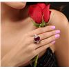Image 2 : 14KT White Gold 11.87 ctw Ruby and Diamond Ring