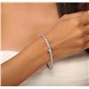 Image 5 : 14KT White Gold 2.89 ctw Diamond Tennis Bracelet
