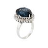 Image 6 : 14KT White Gold 8.30 ctw Topaz and Diamond Ring