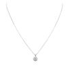 Image 1 : 14KT White Gold 0.92 ctw Diamond Pendant With Chain